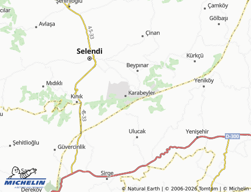 Kaart MICHELIN Karabeyler - ViaMichelin