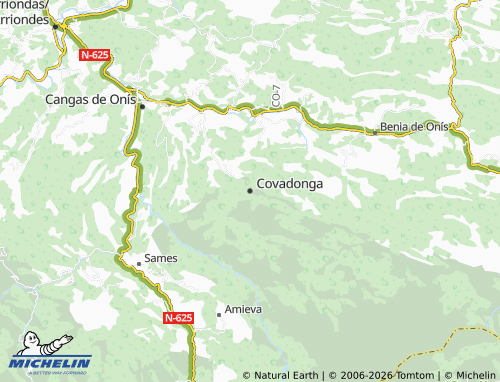 MICHELIN-Landkarte Covadonga - ViaMichelin
