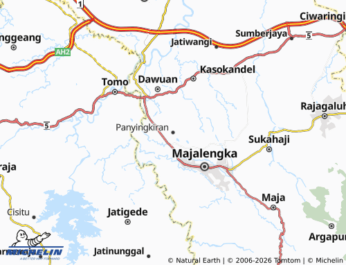 MICHELIN-Landkarte Panyingkiran - ViaMichelin