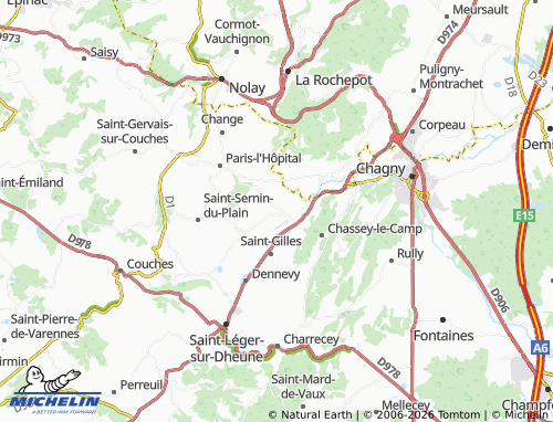 Carte MICHELIN Cheilly-lès-Maranges - ViaMichelin