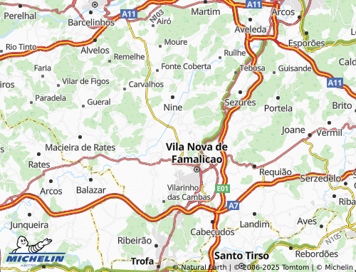 MICHELIN Louro map - ViaMichelin