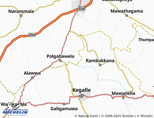 MICHELIN Panaliya North map - ViaMichelin