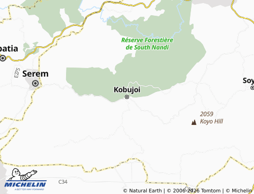 MICHELIN Kobujoi map - ViaMichelin