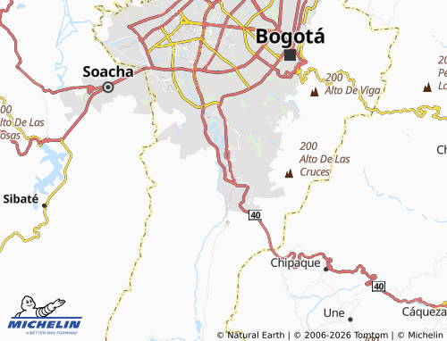 Mapa MICHELIN Granada Sur Usme - ViaMichelin