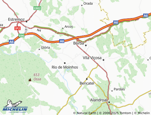 MICHELIN Barro Branco map - ViaMichelin