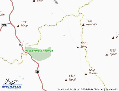 MICHELIN Mtakuzi map - ViaMichelin