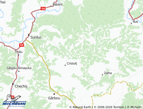 Carte MICHELIN Văleni - ViaMichelin