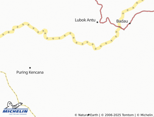 MICHELIN Kantuk Asam map - ViaMichelin