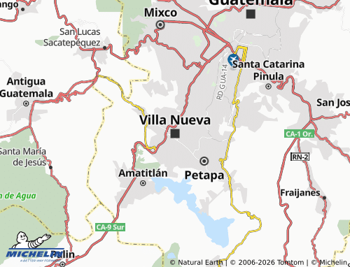 MICHELIN-Landkarte Villa Nueva - ViaMichelin