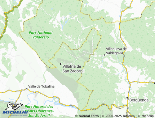 MICHELIN San Zadornil map - ViaMichelin