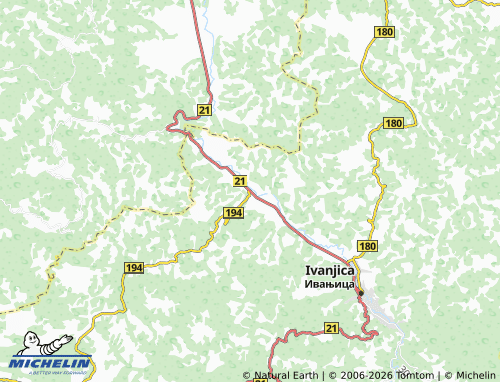 Mapa MICHELIN Prilike - ViaMichelin