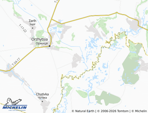 Mapa MICHELIN Plekhiv - ViaMichelin