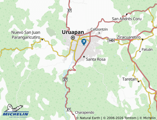 Mapa MICHELIN Santa Teresa - ViaMichelin