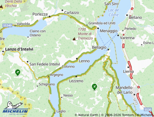 Mappa MICHELIN Lenno - ViaMichelin
