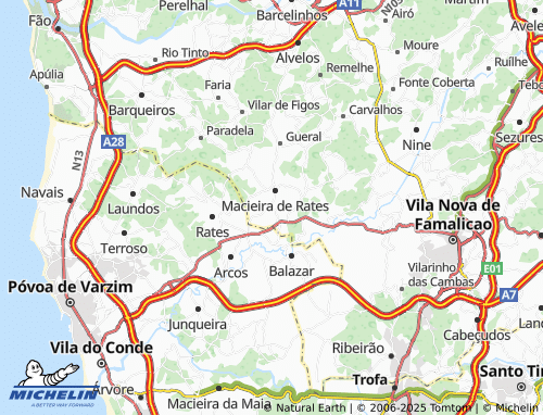 Carte MICHELIN Ponte do Talho - ViaMichelin