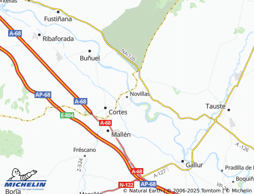 MICHELIN Novillas map - ViaMichelin