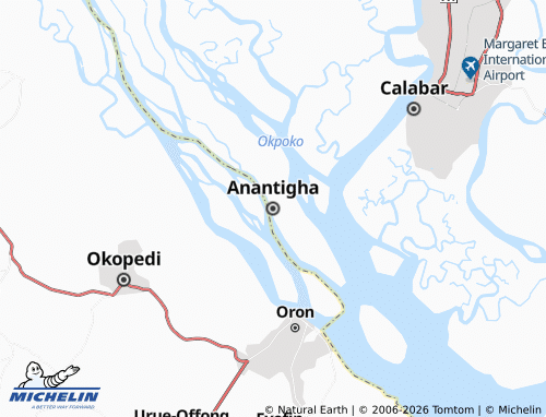MICHELIN Anantigha map - ViaMichelin