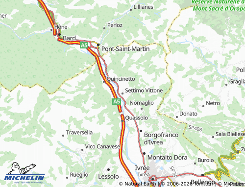 Mapa MICHELIN Settimo Vittone - ViaMichelin
