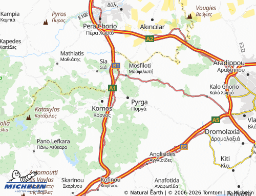 Mappa MICHELIN Pyrga - ViaMichelin