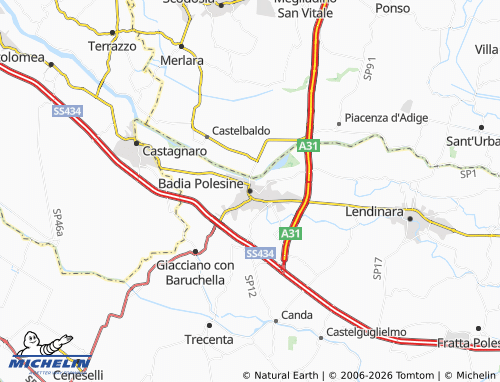 Mappa MICHELIN Badia Polesine - ViaMichelin