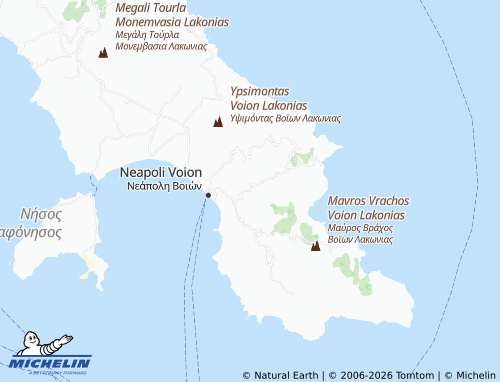 MICHELIN Paradeisi map - ViaMichelin