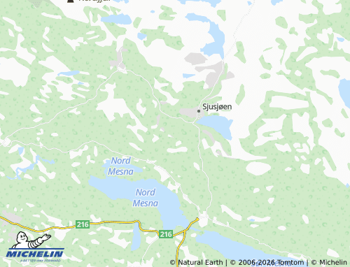 MICHELIN Rundmyra map - ViaMichelin