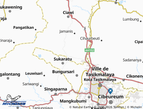 MICHELIN Cikadu map - ViaMichelin