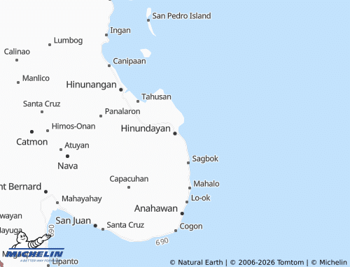 MICHELIN Hinundayan map - ViaMichelin