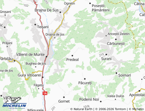 Mapa MICHELIN Predeal-Sărari - ViaMichelin