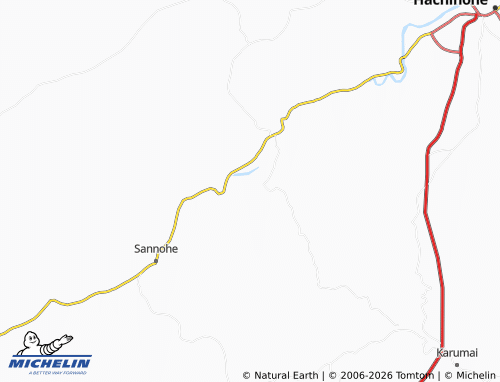 Mappa MICHELIN Kami-Nakui - ViaMichelin