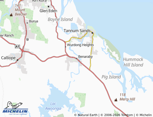 Mapa MICHELIN Benaraby - ViaMichelin