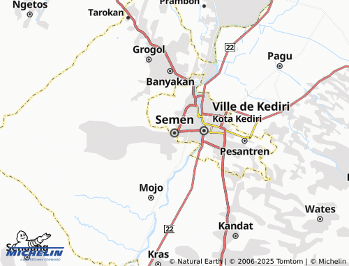 MICHELIN Semen map - ViaMichelin