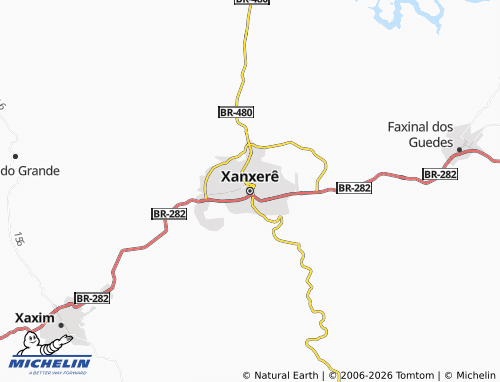 Mapa MICHELIN Xanxerê - ViaMichelin