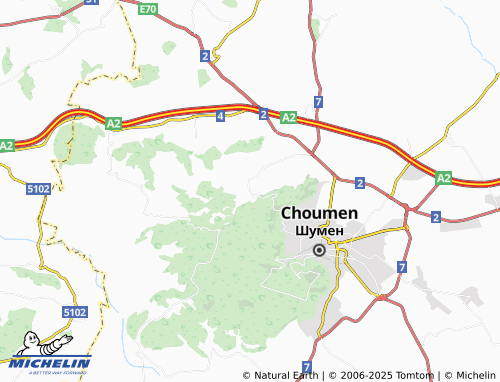 MICHELIN Lozevo map - ViaMichelin