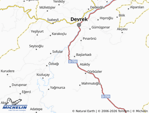 Mappa MICHELIN Başlarkadı - ViaMichelin