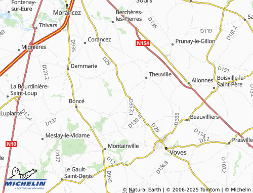 MICHELIN Pézy map - ViaMichelin