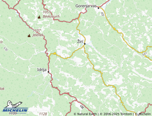 MICHELIN Gorenji Vrsnik map - ViaMichelin