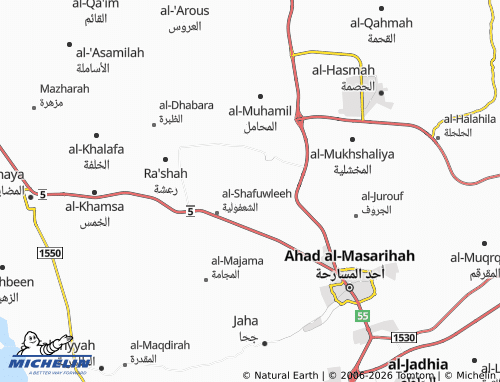 MICHELIN-Landkarte al-Hamidah - ViaMichelin