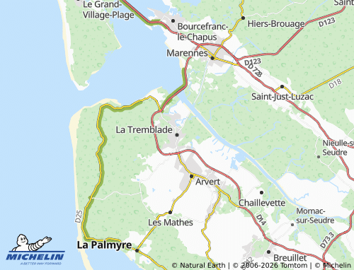 MICHELIN La Tremblade map - ViaMichelin