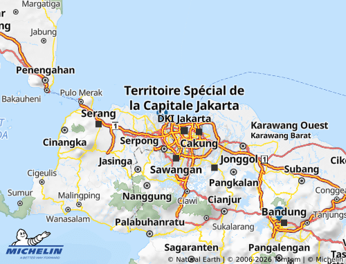 MICHELIN Jakarta Barat map - ViaMichelin