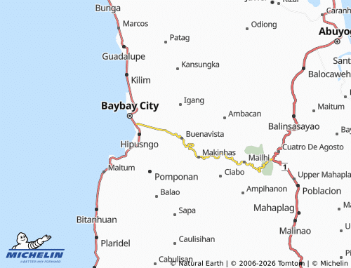 MICHELIN Bubon map - ViaMichelin