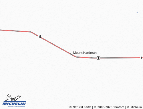 MICHELIN Mount Hardman map - ViaMichelin