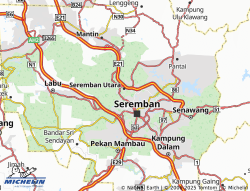 MICHELIN Taman Bukit Sentosa map - ViaMichelin