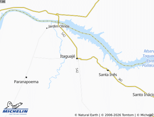 Mapa MICHELIN Itaguajé - ViaMichelin