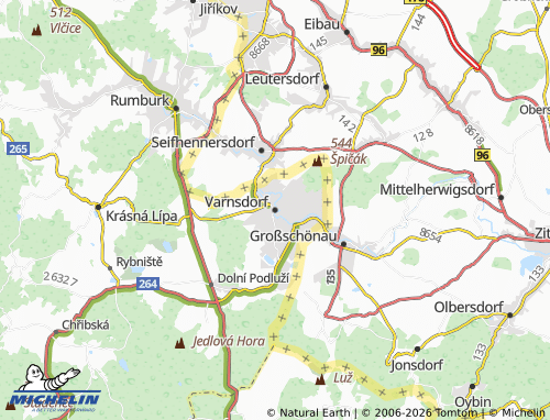 Mapa MICHELIN Varnsdorf - ViaMichelin