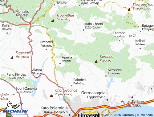 Carte MICHELIN Apsiou - ViaMichelin