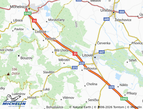 Mappa MICHELIN Mladeč - ViaMichelin