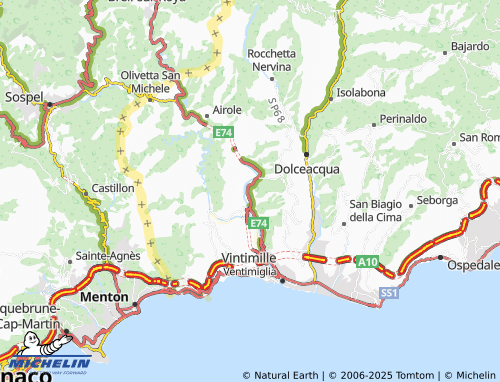 MICHELIN Porra map - ViaMichelin
