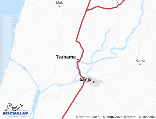 Kaart MICHELIN Tsubame - ViaMichelin