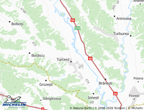 MICHELIN Jilțu map - ViaMichelin